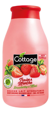 Cottage Увлажняющее молочко для душа Moisturizing Shower Milk Strawberry & Mint 250мл