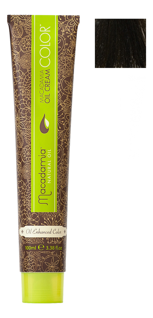 

Краска для волос Oil Cream Color 100мл: 4/2 Средний зелено-матовый каштановый, Краска для волос Oil Cream Color 100мл
