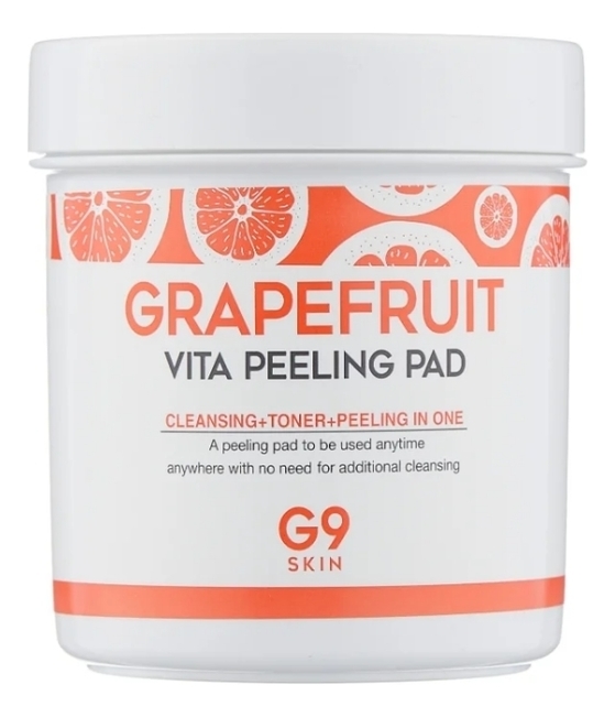 Купить Ватные диски для пилинга Grapefruit Vita Peeling Pad 200г, G9SKIN