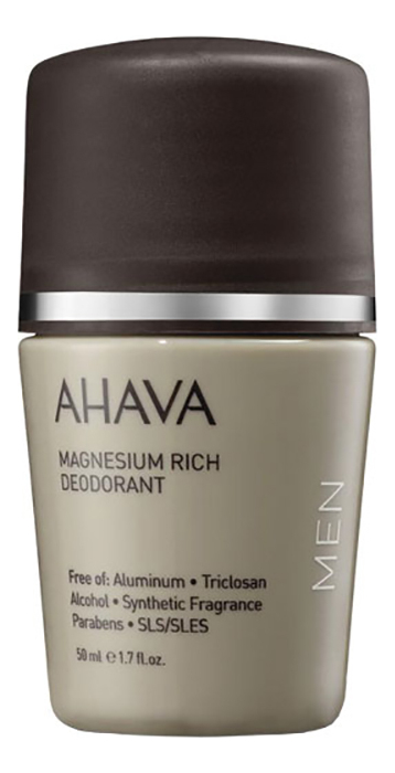 Шариковый дезодорант богатый магнием Time To Energize Roll-On Mineral Deodorant Men 50мл дезодоранты ahava time to energize дезодорант богатый магнием шариковый