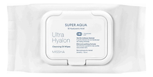 Missha Очищающие салфетки для лица на масляной основе Super Agua Ultra Hyalron Cleansing Oil Wipes 30шт