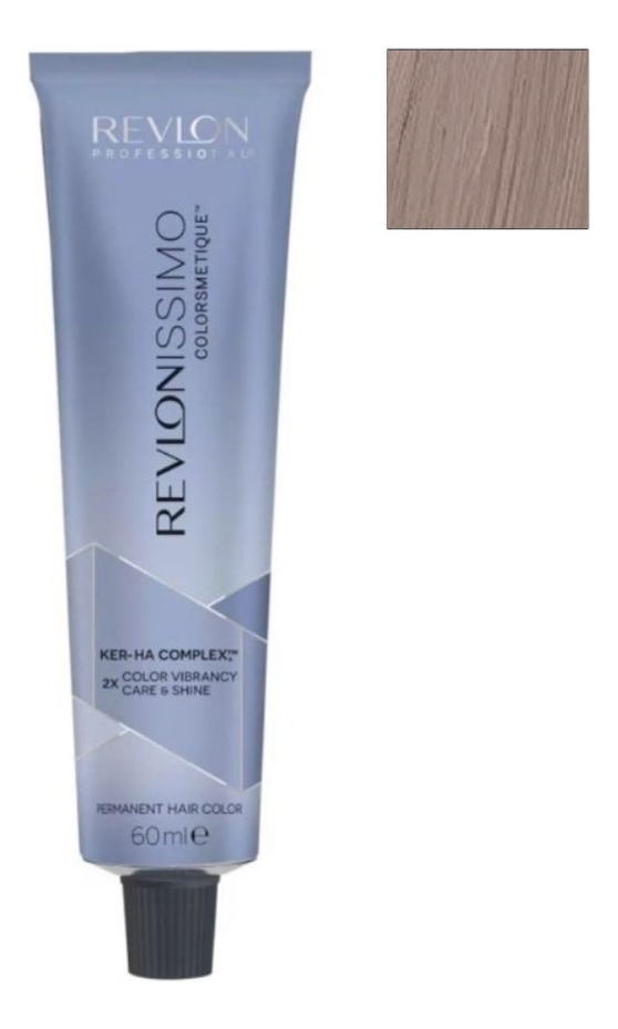 

Стойкая краска для волос Revlonissimo Colorsmetique Color & Care 60мл: 10.21 Очень сильно светлый блондин перламутровый пепельный, Стойкая краска для волос Revlonissimo Colorsmetique Color & Care 60мл
