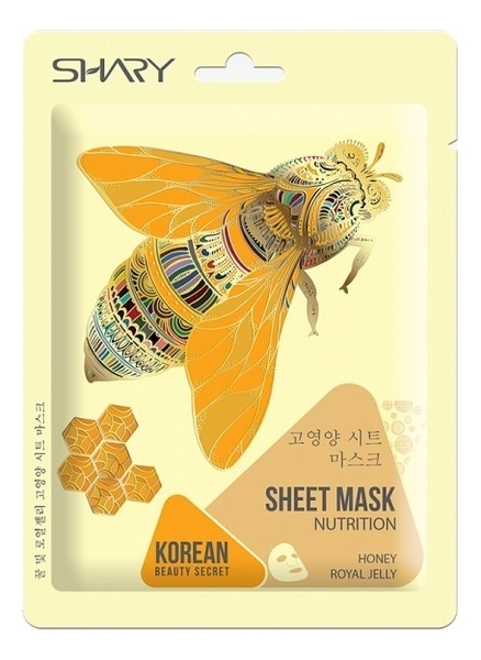 

Тканевая маска для лица c медом и маточным молочком Sheet Mask Nutrition 25г: Маска 1шт, Тканевая маска для лица c медом и маточным молочком Sheet Mask Nutrition 25г