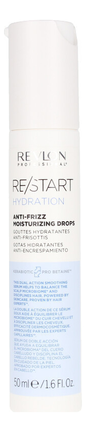 

Увлажняющие капли для смягчения волос Restart Hydration Anti-Frizz Moisturing Drops 50мл