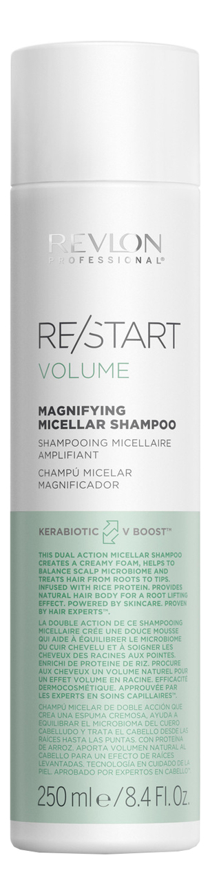 

Мицеллярный шампунь для тонких волос Restart Volume Magnifying Micellar Shampoo: Шампунь 250мл, Мицеллярный шампунь для тонких волос Restart Volume Magnifying Micellar Shampoo
