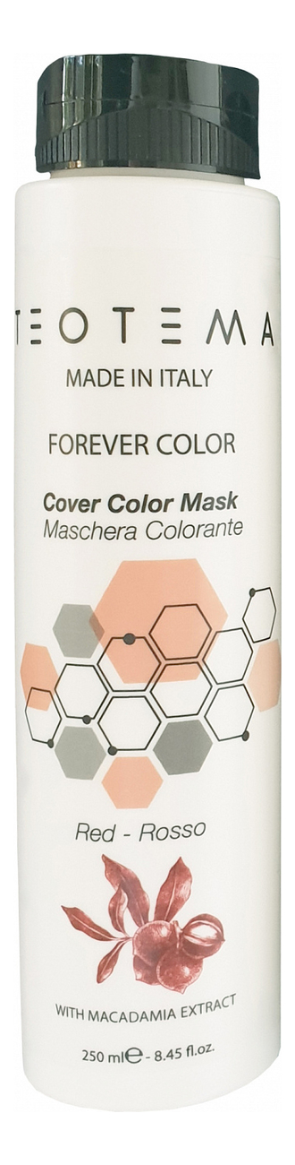 Купить Маска для волос Оживления цвета Cover Color Mask 250мл: Красный, Teotema