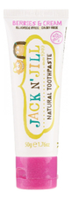 Jack N' Jill Органическая зубная паста Natural Toothpaste Calendula Berry & Cream 50г (ягоды в сливках)