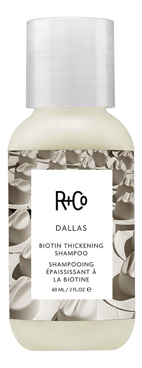 Шампунь для объема волос с биотином Dallas Biotin Thickening Shampoo: Шампунь 60мл chebe powder shampoo 300ml biotin essential oil 30ml hair conditioner hair