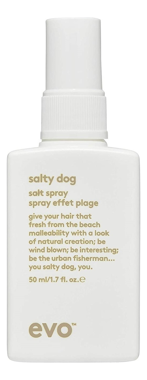 Текстурирующий спрей для укладки волос Salty Dog Salt Spray: Спрей 50мл evo текстурирующий спрей для волос salty dog salt spray слабая фиксация 50 мл