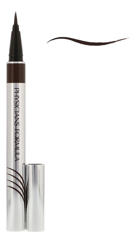 Подводка водостойкая с комплексом для роста ресниц Eye Booster Ultra-Fine Liquid Eyeliner 1мл: Ультра-черный