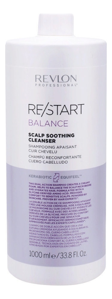 

Мягкий шампунь для чувствительной кожи головы Restart Balance Scalp Soothing Cleanser: Шампунь 1000мл, Мягкий шампунь для чувствительной кожи головы Restart Balance Scalp Soothing Cleanser