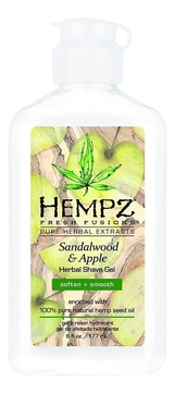Гель для бритья Sandalwood & Apple Herbal Shave Gel 177мл (сандал и яблоко)