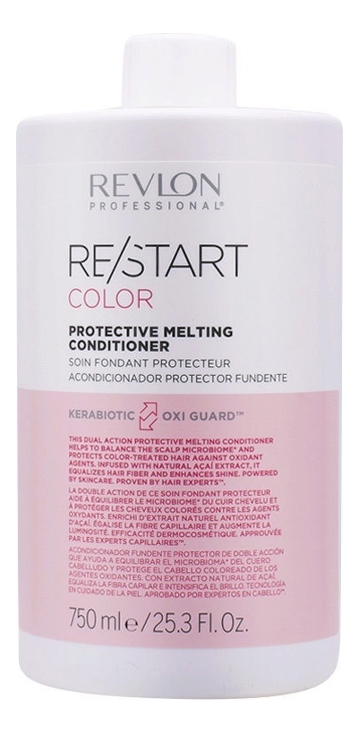 

Кондиционер для защиты цвета волос Restart Color Protective Melting Conditioner: Кондиционер 750мл, Кондиционер для защиты цвета волос Restart Color Protective Melting Conditioner