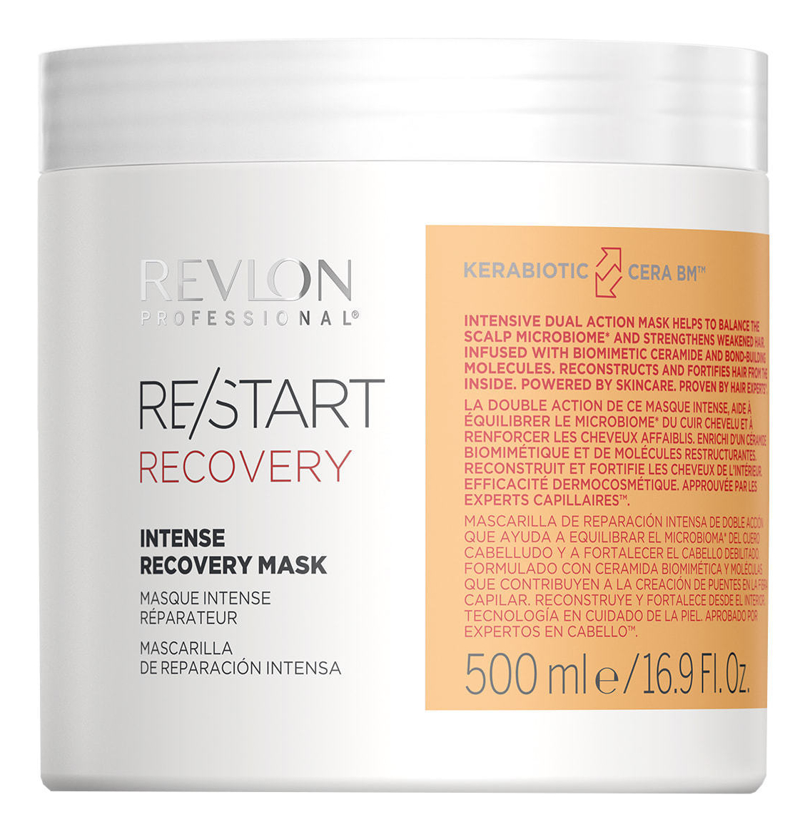 Интенсивная восстанавливающая маска для волос Restart Recovery Intense Recovery Mask: Маска 500мл