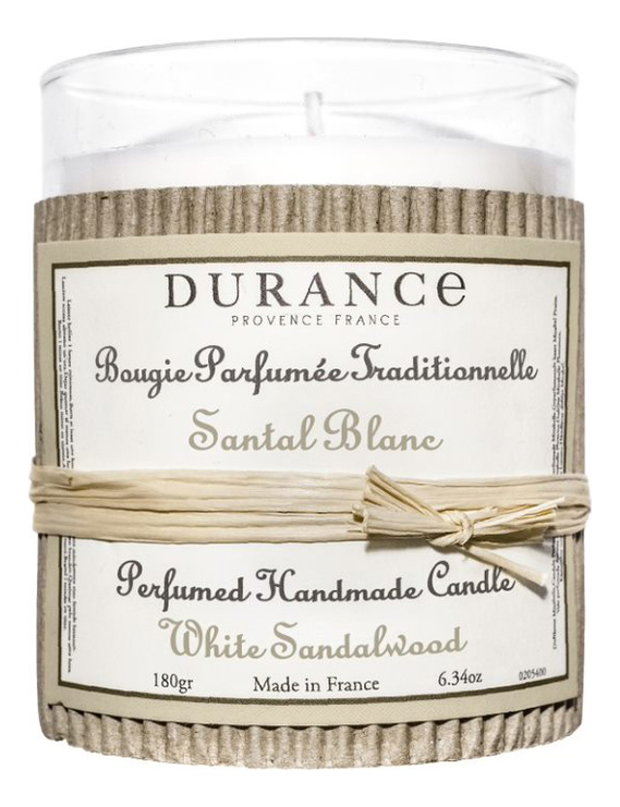 

Ароматическая свеча Perfumed Handmade Candle White Sandalwood 180г (белый сандал)