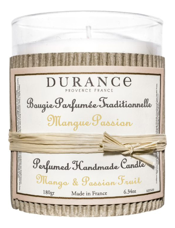 

Ароматическая свеча Perfumed Handmade Candle Mango & Passion Fruit 180г (манго и маракуя)