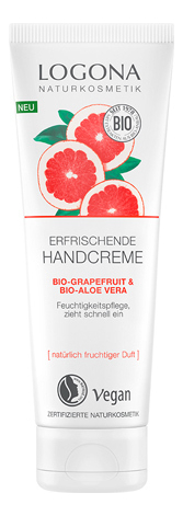 

Крем для рук с Био-грейпфрутом и Био-алоэ вера Erfrischende Hand Creme 75мл
