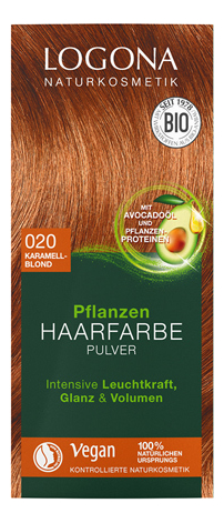 

Растительная краска для волос Herbal Hair Colour 020 Caramell-Blond 100мл