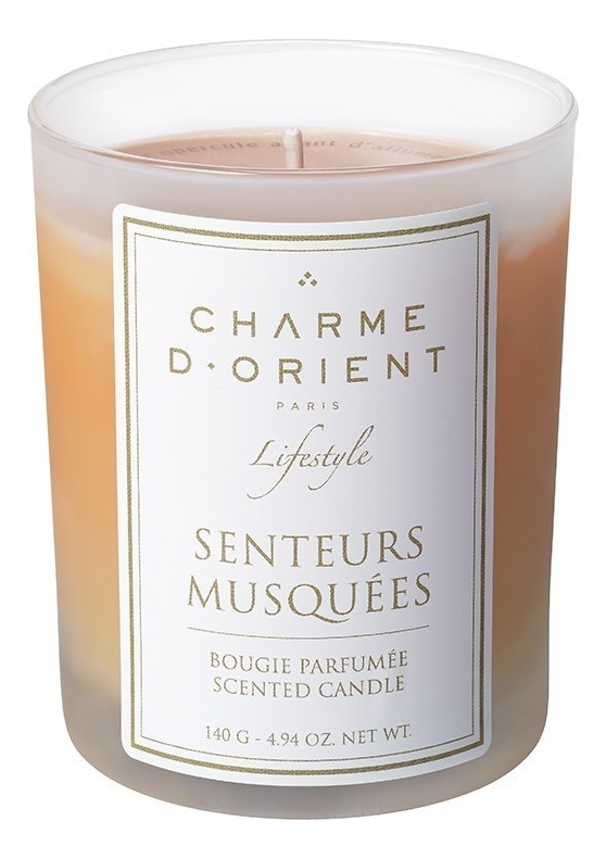 Ароматическая свеча Bougie Parfumee Senteurs Musquees 140г (мускус)