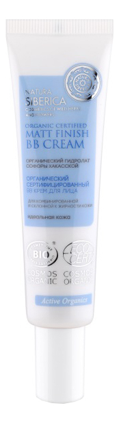 BB крем для лица с экстрактами сибирских растений Organic Certified Matt Finish BB Cream 30мл