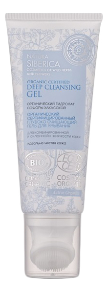 

Глубоко очищающий гель для умывания c гидролатом софоры хакасской Organic Certified Gel 100мл