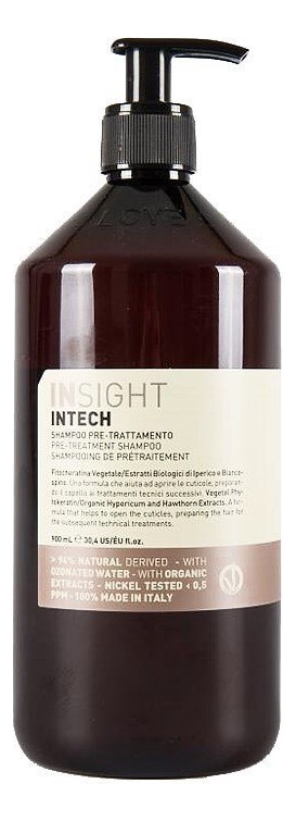 

Шампунь для предварительного глубокого очищения волос Intech Pre-Treatment Shampoo: Шампунь 900мл, Шампунь для предварительного глубокого очищения волос Intech Pre-Treatment Shampoo