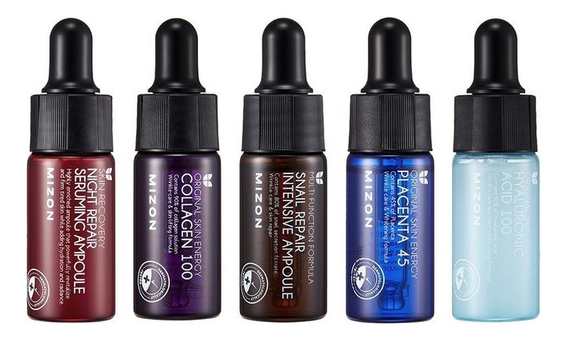 

Набор сывороток для лица Ampoule Miniature 5*9,3мл (Snail Repair Intensive + Hyaluronic Acid 100 + Collagen 100 + Placenta 45 + Night Repair Seruming)