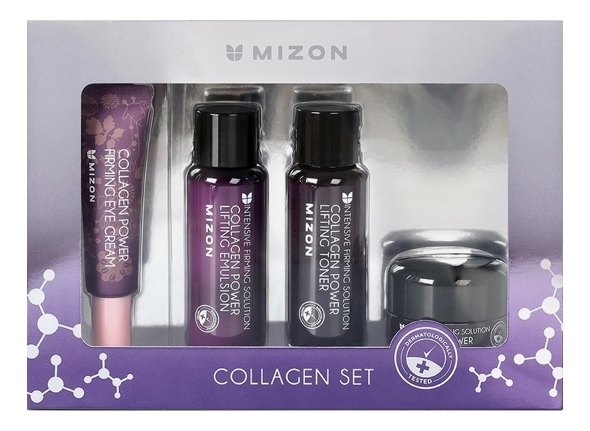 

Набор для лица с коллагеном Collagen Miniature (тонер Power Lifting Toner 40мл + эмульсия Power Lifting Emulsion 40мл + сыворотка Collagen 100 10мл + крем Power Lifting Cream 15мл)