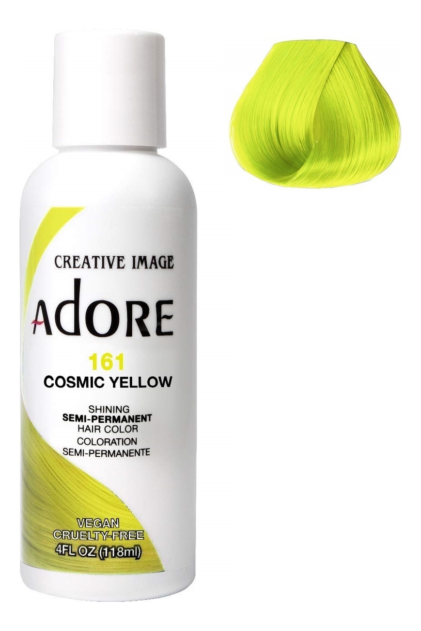 

Краска для волос Adore Hair Color 118мл: 161 Cosmic Yellow, Краска для волос Adore Hair Color 118мл