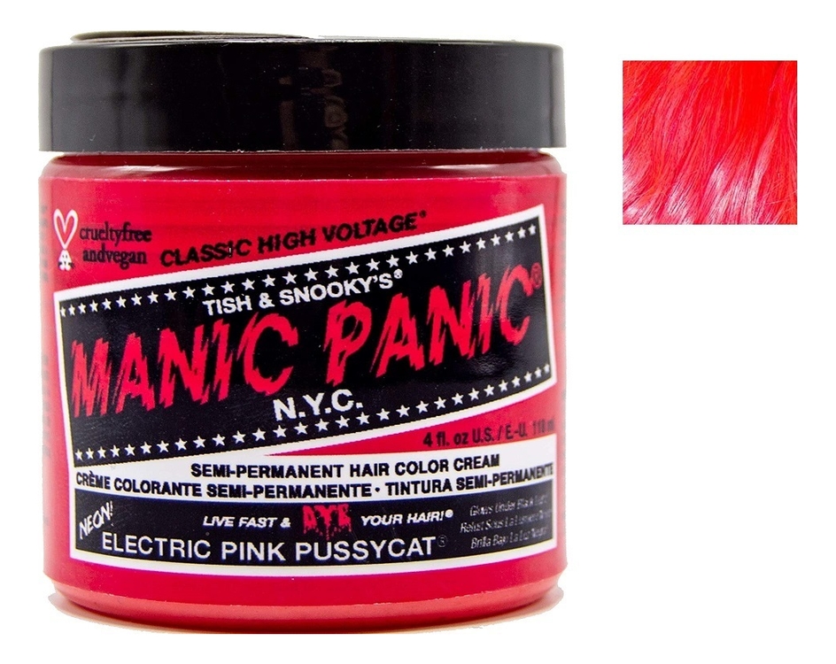 

Краска для волос High Voltage 118мл: Electric Pink Pussycat, Краска для волос High Voltage 118мл