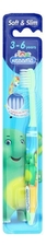 LION Зубная щетка от 3-6 лет Kodomo Toothbrush Soft & Slim (цвет в ассортименте)