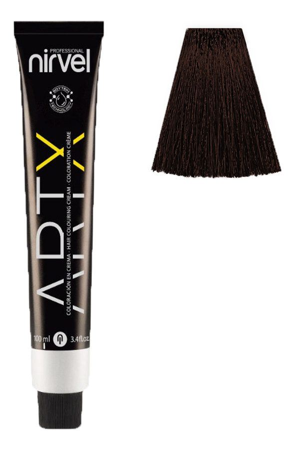 Купить Краска для волос на основе протеинов пшеницы Color ARTX 100мл: 4-75 Шоколадный средне-каштановый, Nirvel Professional