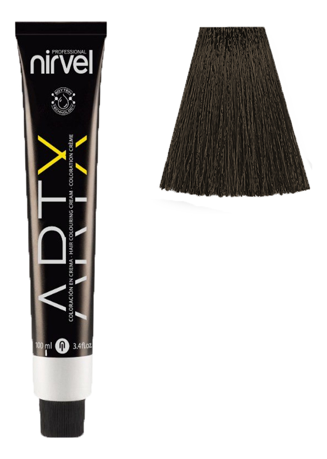 Краска для волос на основе протеинов пшеницы Color ARTX 100мл: 5 Светло-каштановый фото