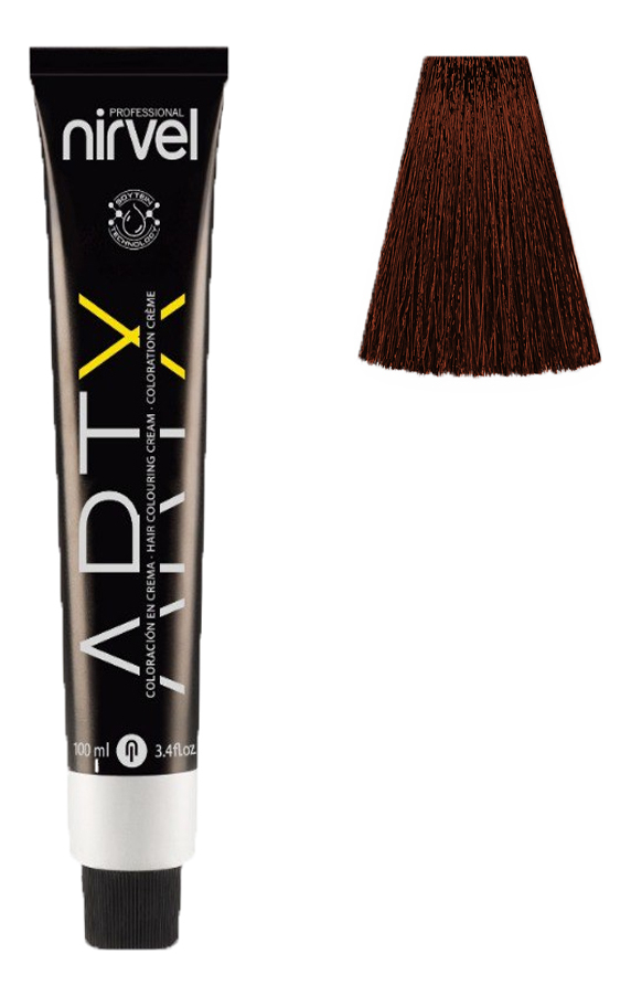 Краска для волос на основе протеинов пшеницы Color ARTX 100мл: 5-44 Интенсивно-медный светло-каштановый