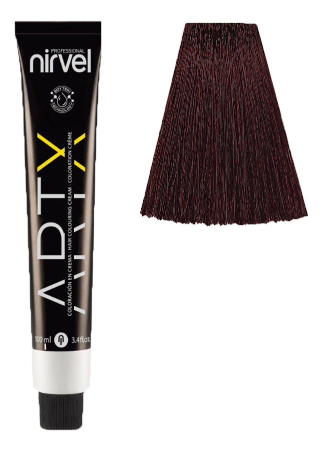 Краска для волос на основе протеинов пшеницы Color ARTX 100мл: 5-55 Интенсивно-красное дерево светло-каштановый