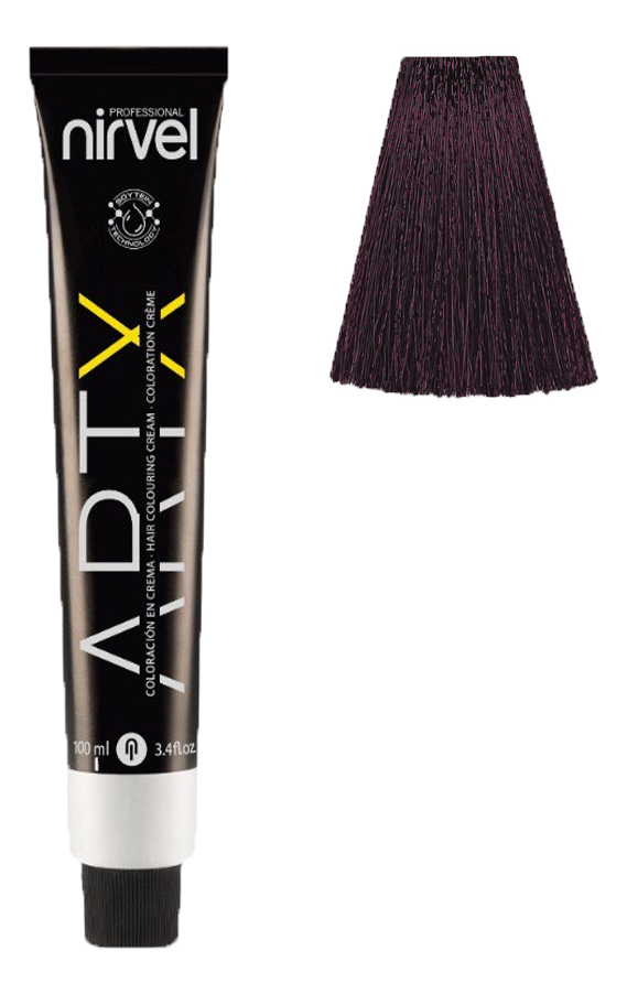 Купить Краска для волос на основе протеинов пшеницы Color ARTX 100мл: 5-65 Фиолетовый светло-каштановый, Nirvel Professional