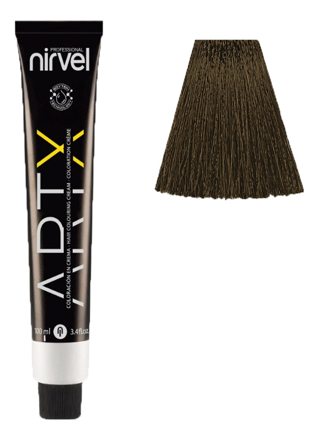 Купить Краска для волос на основе протеинов пшеницы Color ARTX 100мл: 5-77 Табачный светло-каштановый, Nirvel Professional