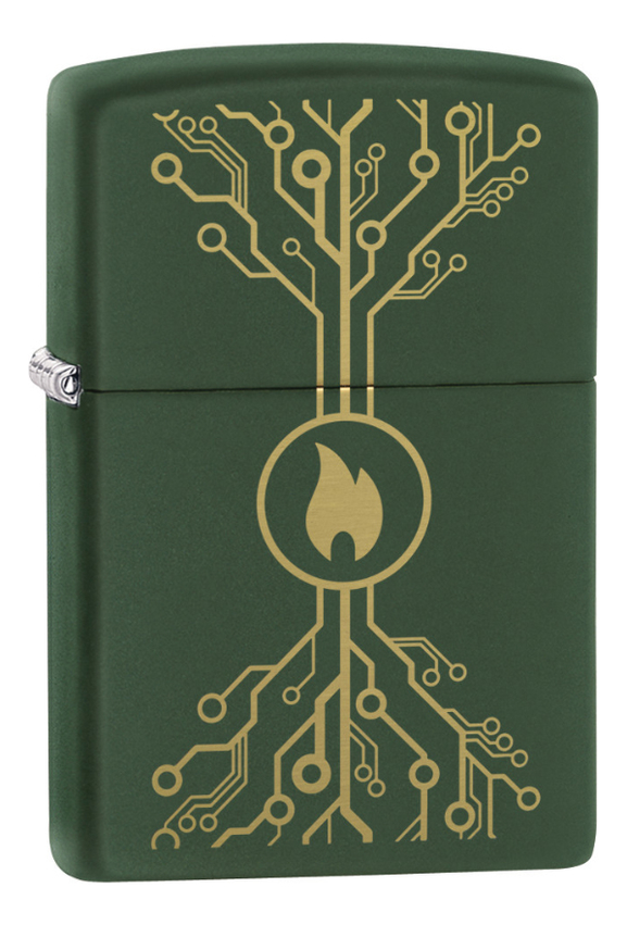 

Зажигалка бензиновая Classic Moss Green Matte 49221