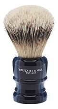 Truefitt & Hill Помазок Faux Blue Opal Super Badger Shave Brush Wellington (ворс серебристого барсука, голубой опал)