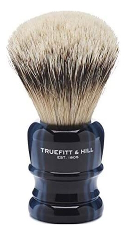 

Помазок Faux Blue Opal Super Badger Shave Brush Wellington (ворс серебристого барсука, голубой опал)