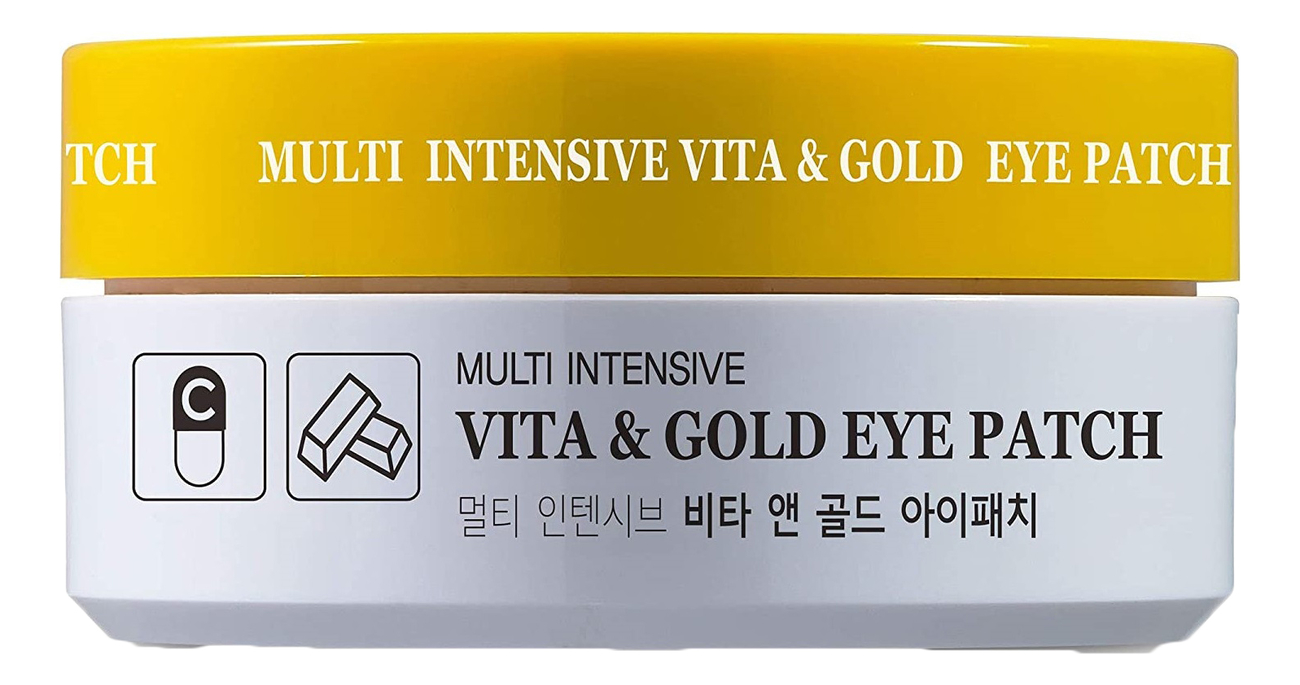 Гидрогелевые патчи для области вокруг глаз с витаминами и коллоидным золотом Multi Intensive Vita &amp; Gold Eye Patch 60шт от Randewoo
