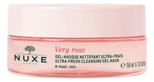NUXE Освежающая очищающая гель-маска для лица Very Rose Gel-Masque Nettoyant Ultra-Frais 150мл