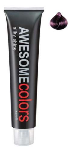 

Краска для волос Awesome Colors Silky Shine 60мл: 4/6-AC Средне-коричневый фиолетовый, Краска для волос Awesome Colors Silky Shine 60мл