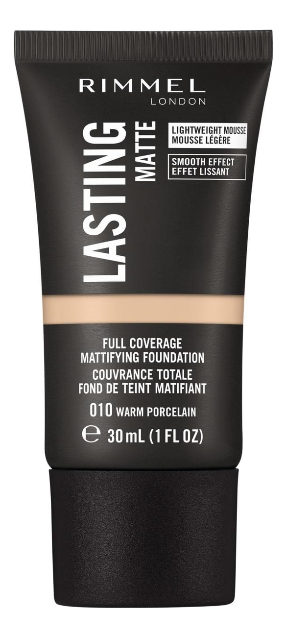 

Матовый тональный крем Lasting Matte Full Coverage Mattifying Foundation 30мл: 010 Warm Porcelain, Матовый тональный крем Lasting Matte Full Coverage Mattifying Foundation 30мл