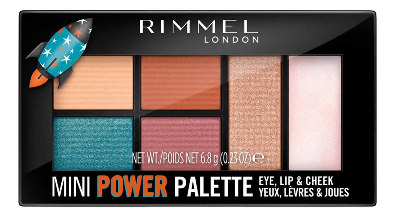 

Универсальная палетка для макияжа Mini Power Palette Eye Lip 6,8г: 004 Pioneer, Универсальная палетка для макияжа Mini Power Palette Eye Lip 6,8г