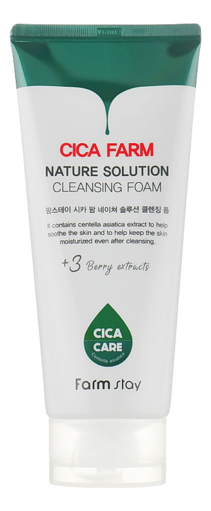 Очищающая пенка для лица Cica Farm Nature Solution Cleansing Foam 180мл