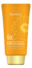 Deoproce Солнцезащитный крем для лица UV Defence Soft Daily Sun Cream SPF50+ PA++++ 70г