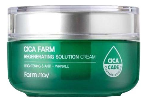 Восстанавливающий крем для лица Cica Farm Regenerating Solution Cream 50мл восстанавливающий крем для лица farm stay cica farm regenerating solution cream 50 мл