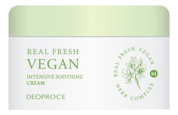 Увлажняющий крем-гель для лица Real Fresh Vegan Intensive Soothing Cream 100г крем для лица deoproce real fresh vegan intensive soothing cream 100 гр