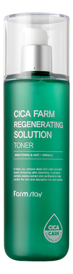 Восстанавливающий тонер для лица Cica Farm Regenerating Solution Toner 200мл